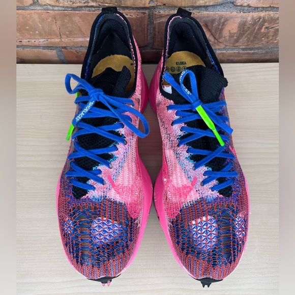 Nike x OFF-WHITE Air Zoom Tempo Next CV0697-400 Blue Pink Size 8.5 - Picture 8 of 12